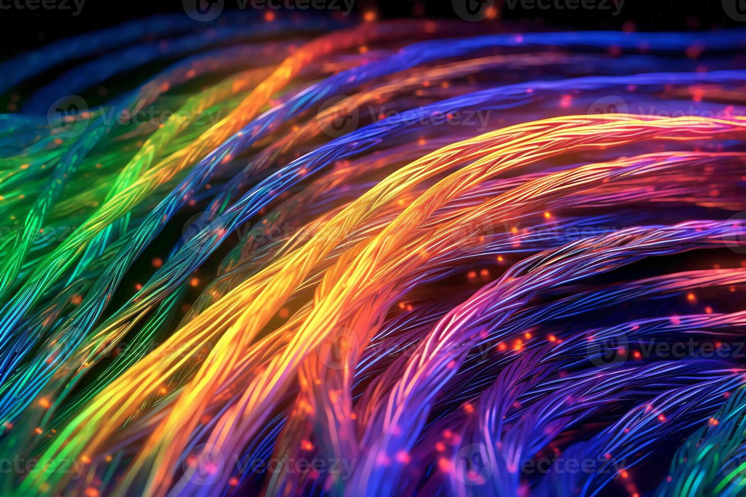 Fiber optic cable connection. 24178314 Stock Photo at Vecteezy