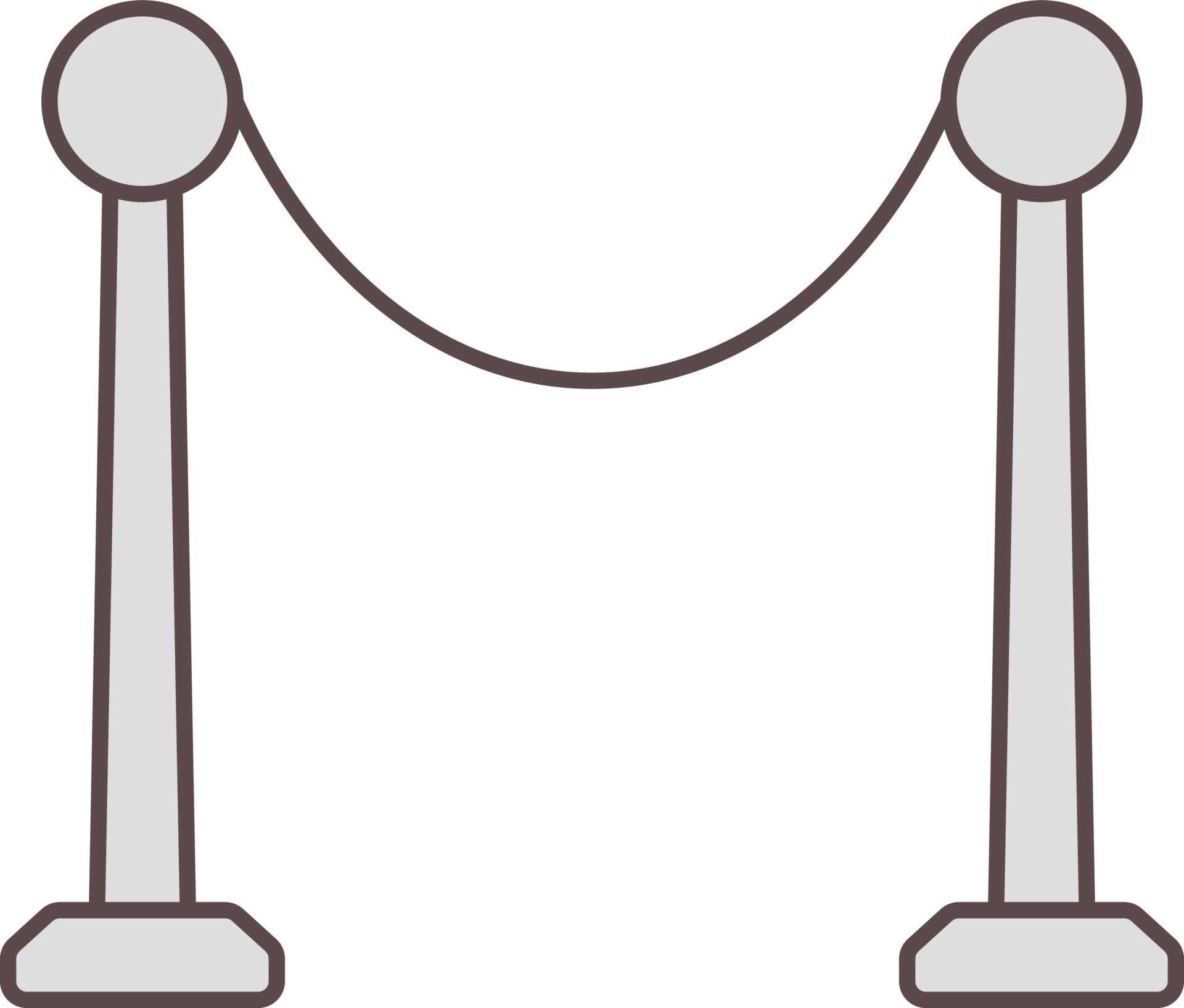 Rope Fence Icon In Gray Color. 24180190 Vector Art at Vecteezy