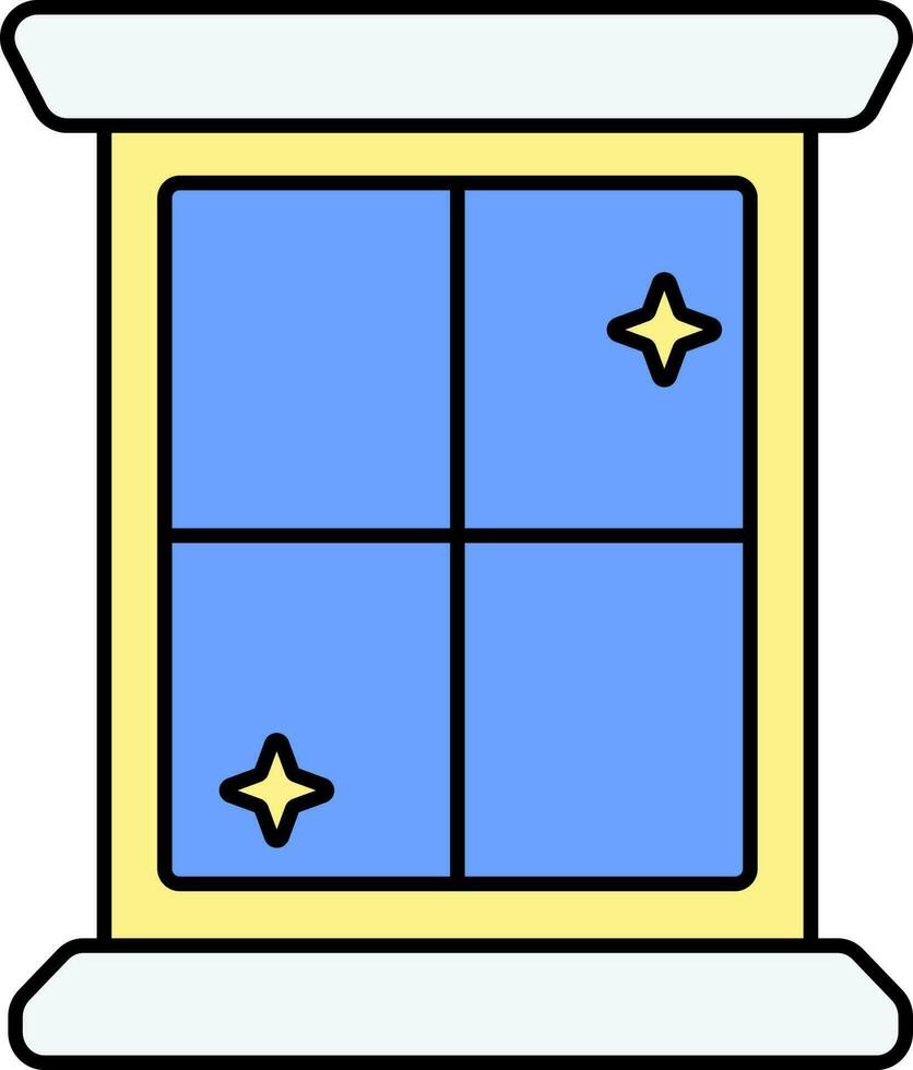 vistoso limpiar ventana icono. vector