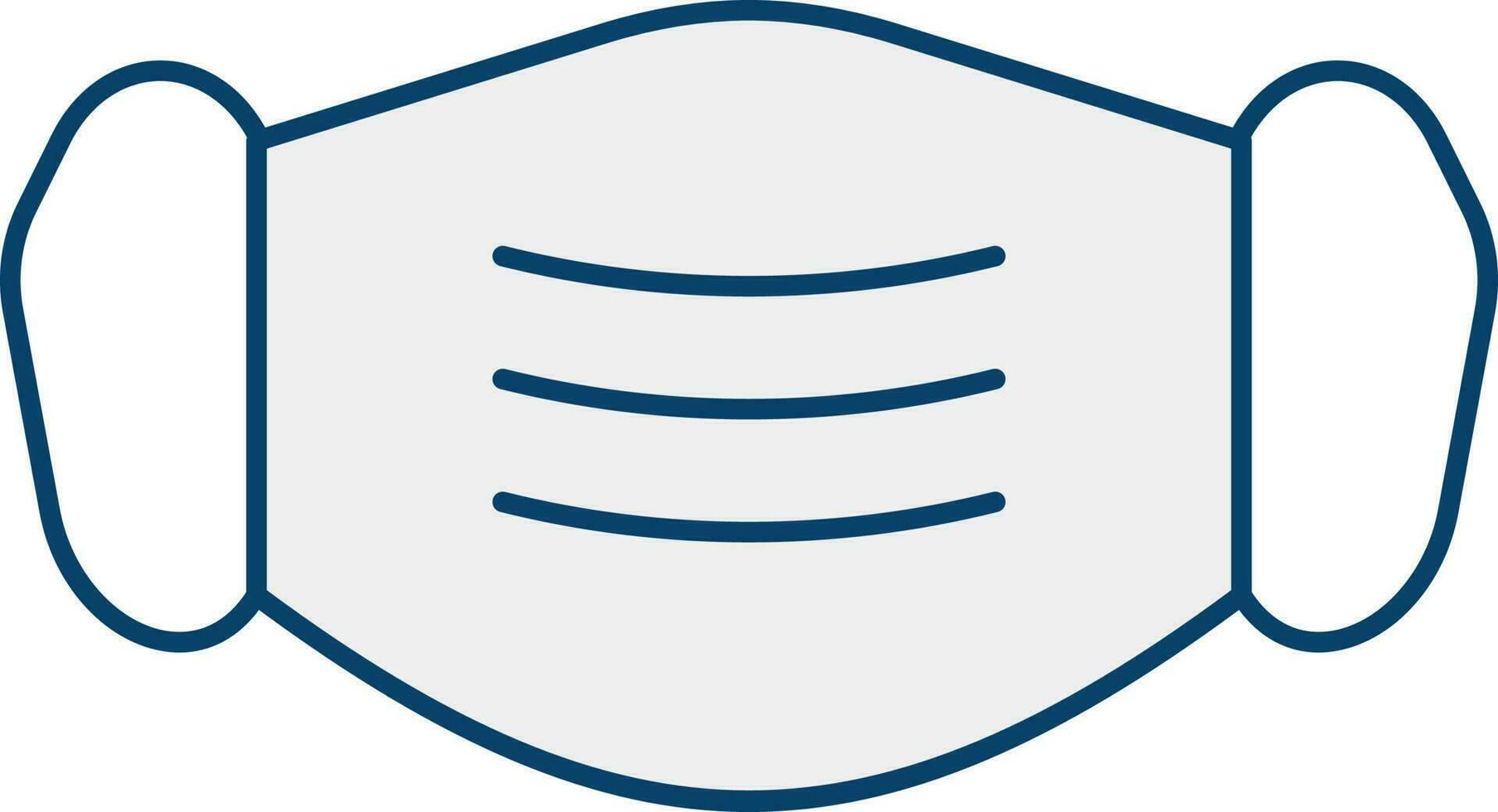 Isolated Mask Icon In White Color. vector