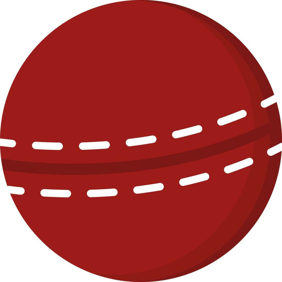 rojo Grillo pelota icono en plano estilo. vector