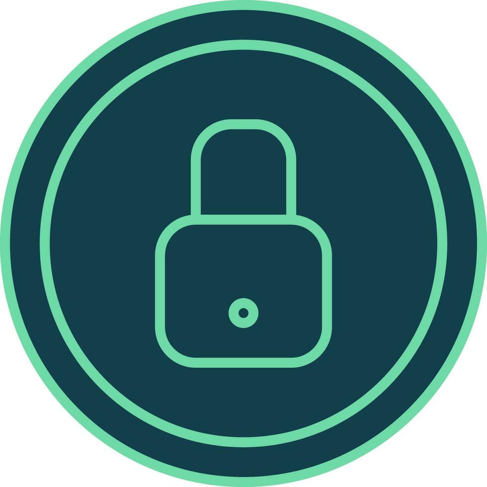 Lock Button Icon In Teal Color. 24181152 Vector Art at Vecteezy