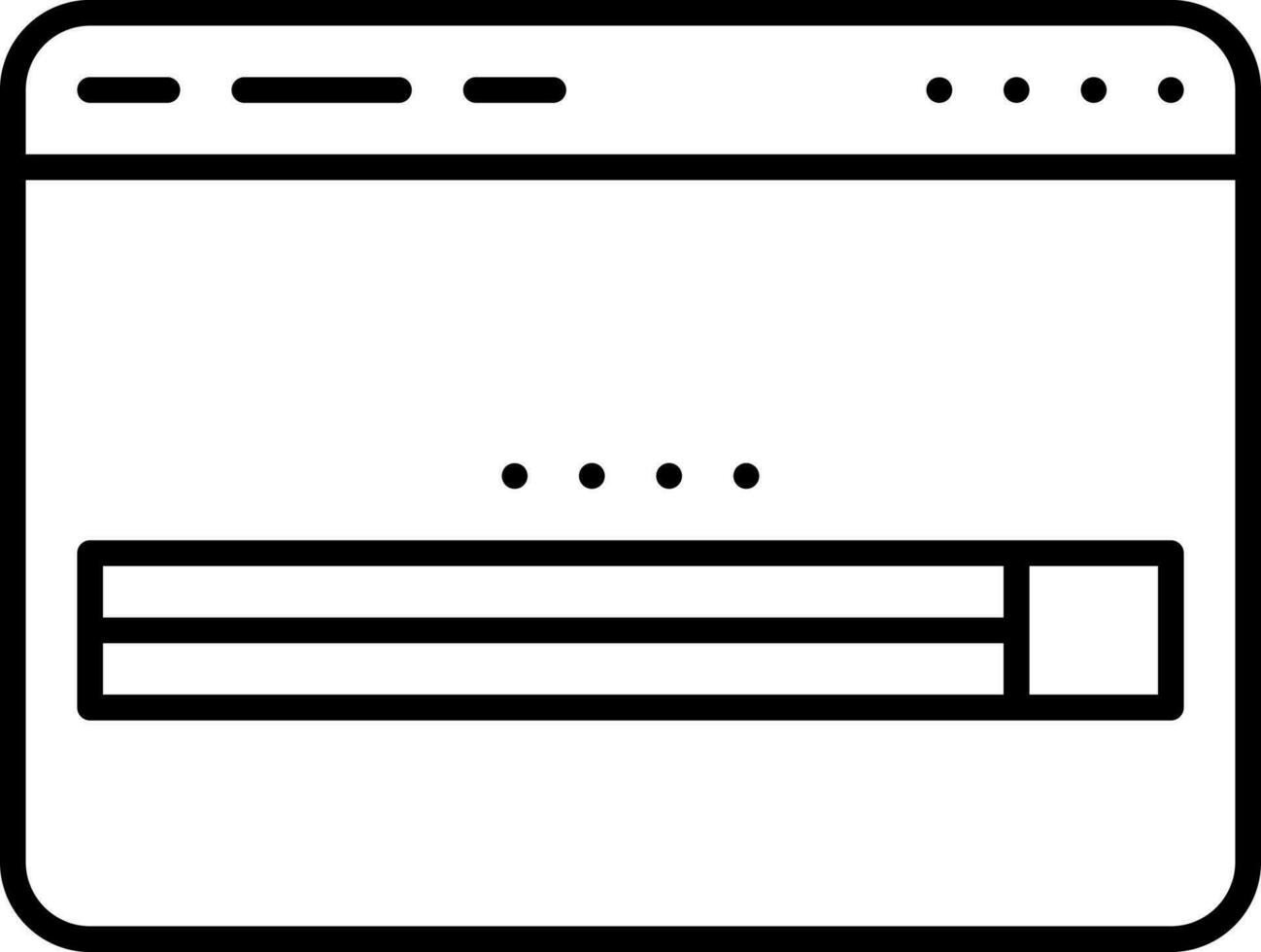 Web Page Loading Icon In Line Art. vector