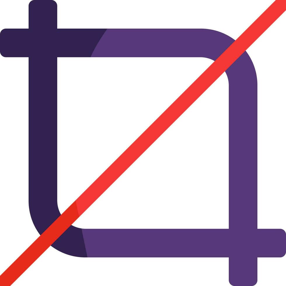 Red And Purple Crop Icon Or Symbol. vector