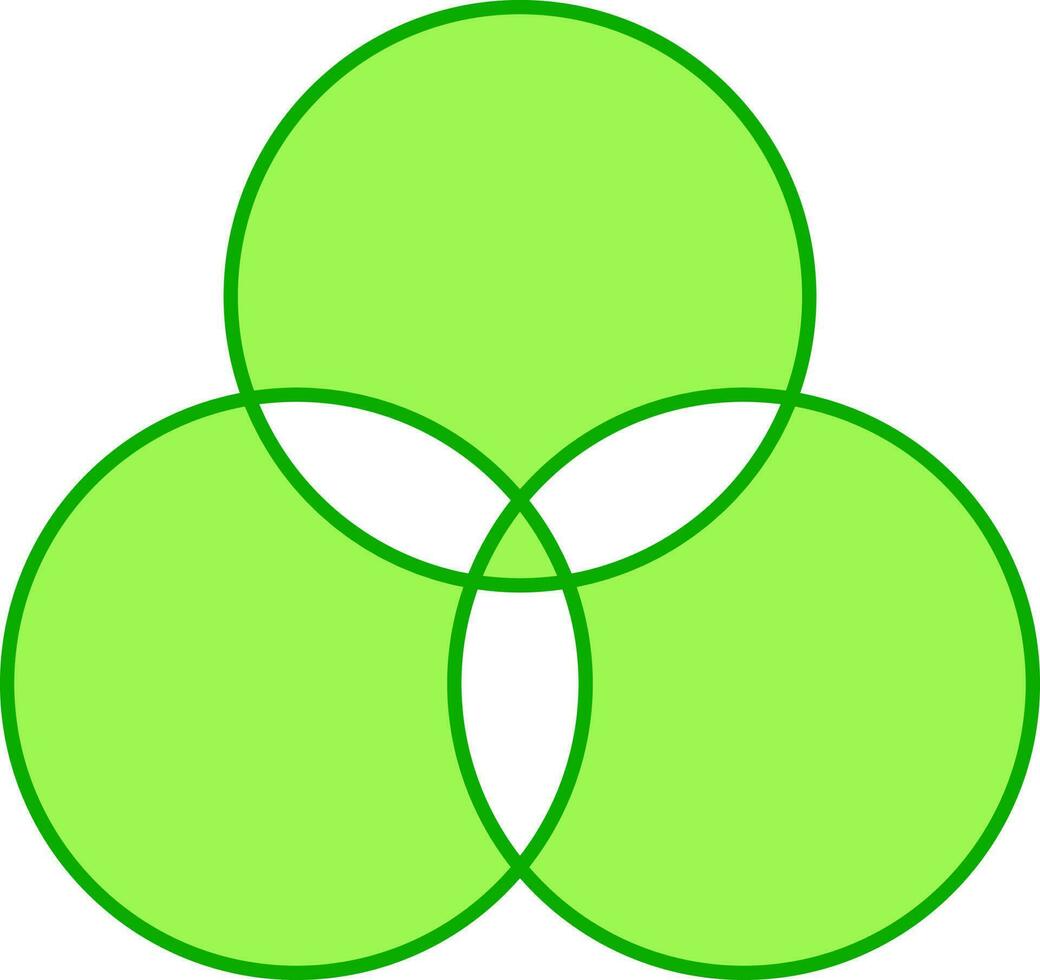 Green And White Color Model Icon Or Symbol. vector