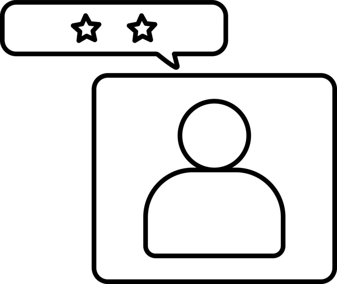 User Feedback Icon Or Symbol In Lineal Style. vector