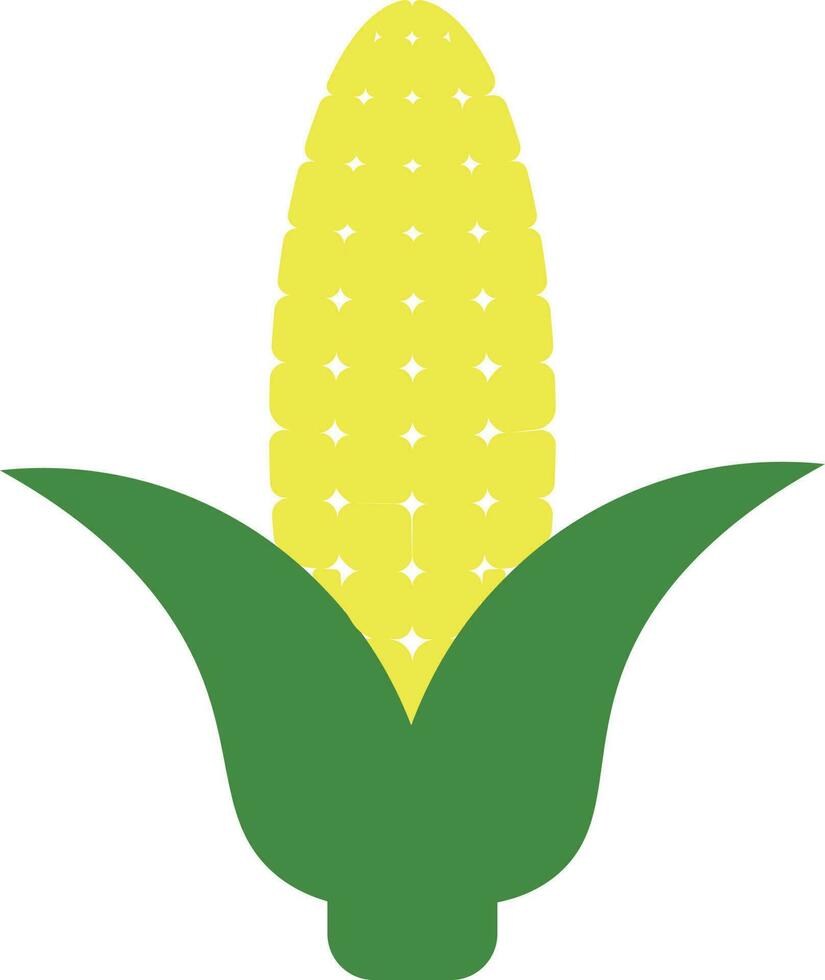 Flat Illustration Of Corn Ion Or Symbol. vector