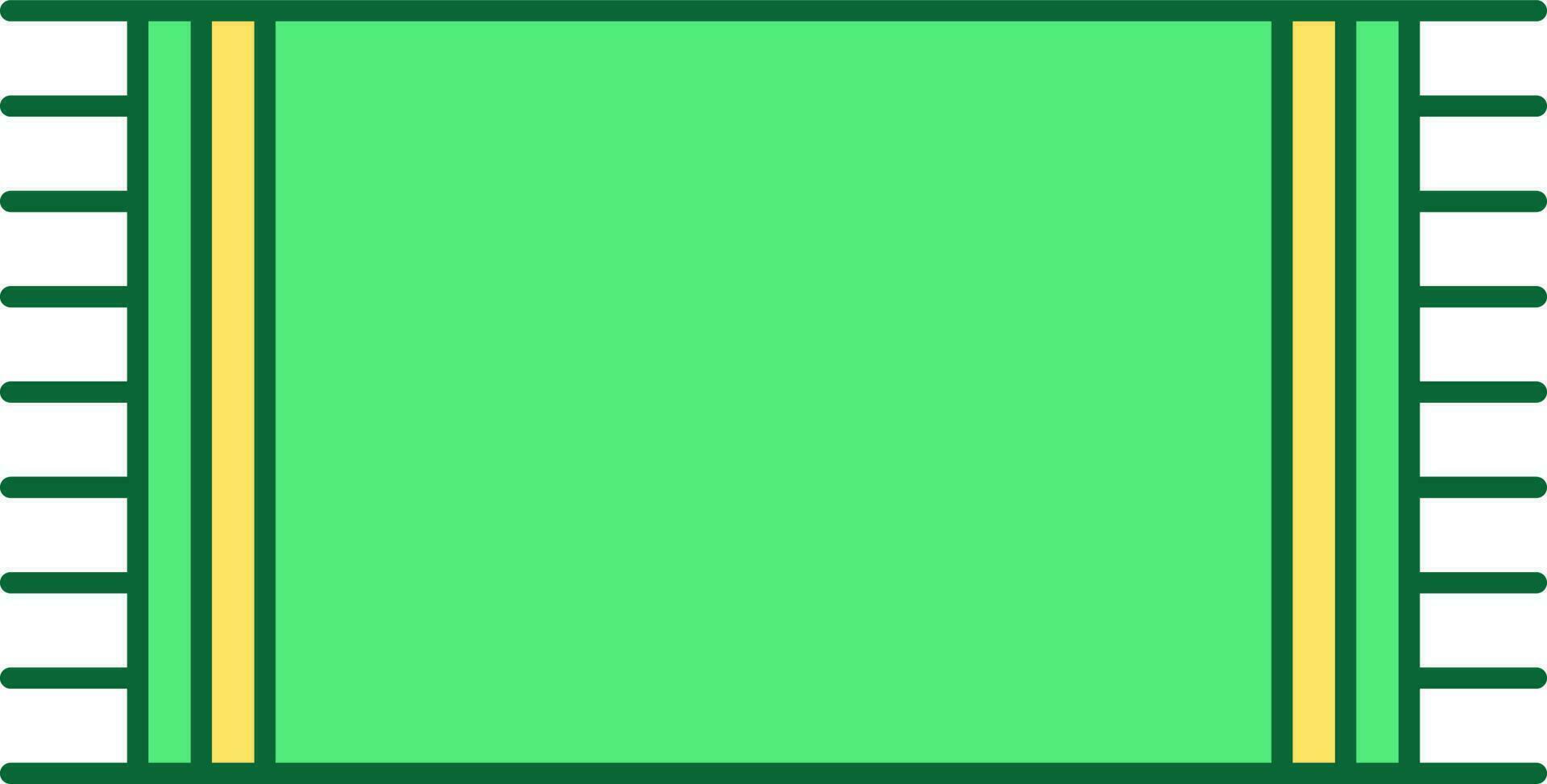 Green Cloth Icon In Flat Style. vector