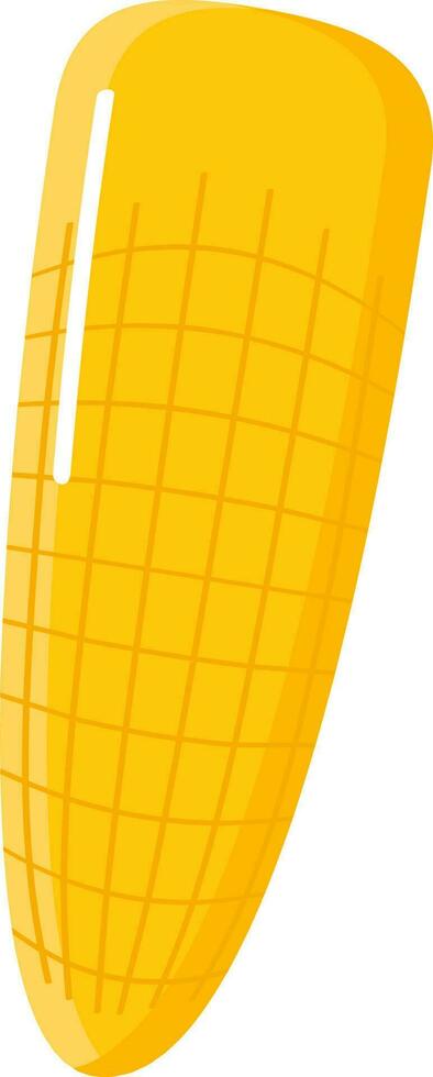 Flat Illustration Of Corn Cob Element. vector