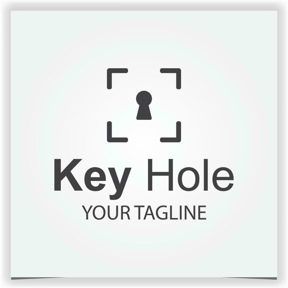 key hole logo premium elegant template vector eps 10