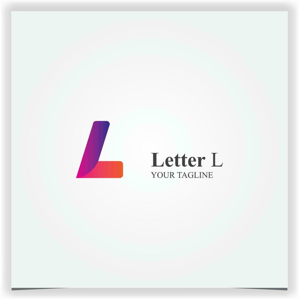 moderno letra l logo prima elegante modelo vector eps 10