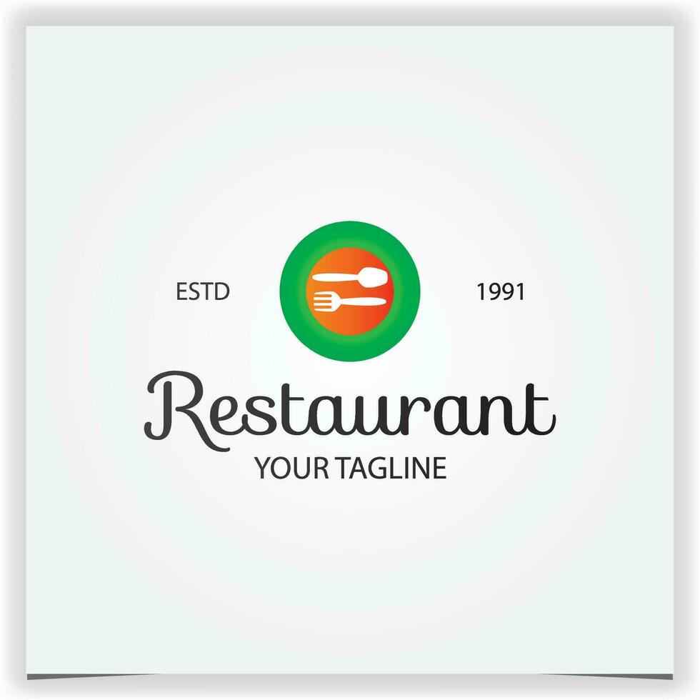 spon and fork logo premium elegant template vector eps 10