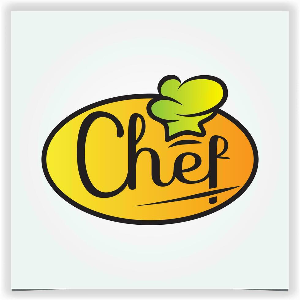 simple hat and a chef hat  logo design premium elegant template vector eps 10