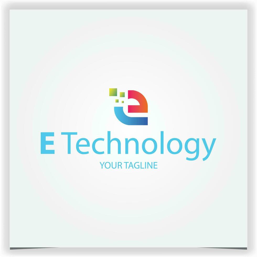 letra mi tecnología logo prima elegante modelo vector eps 10