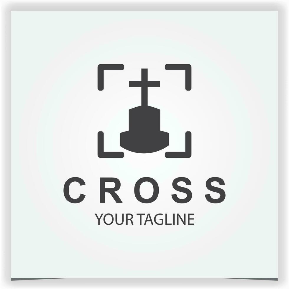 cross logo premium elegant template vector eps 10