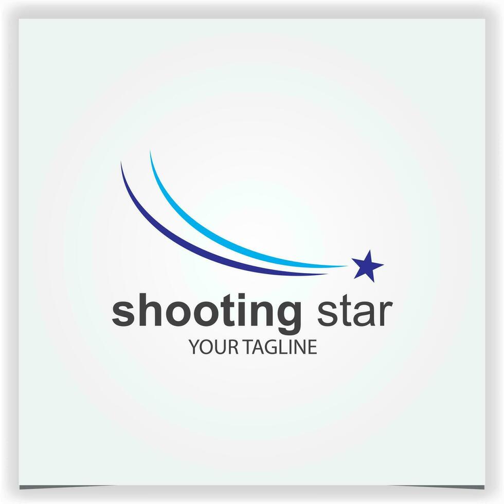 shooting star logo premium elegant template vector eps 10