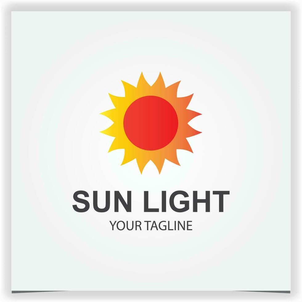modern sun logo premium elegant template vector eps 10