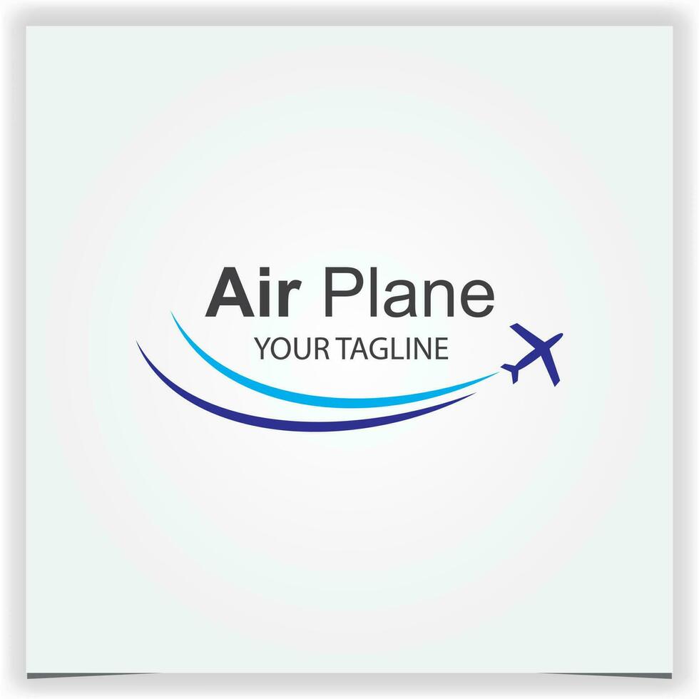 modern air plane  logo premium elegant template vector eps 10