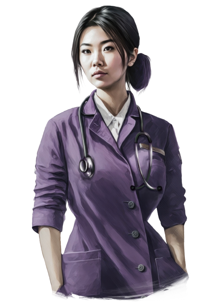 Emergency girl Nurse Clipart t-shirt design, transparent background, png