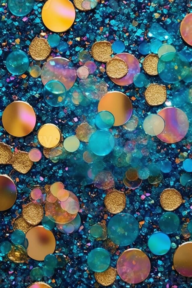 Teeny tiny tulle sparkles glam pink and turquoise hd wallpaper, in the style of light blue and yellow, vibrant academia, poured, dark bronze and teal, psychedelic. photo