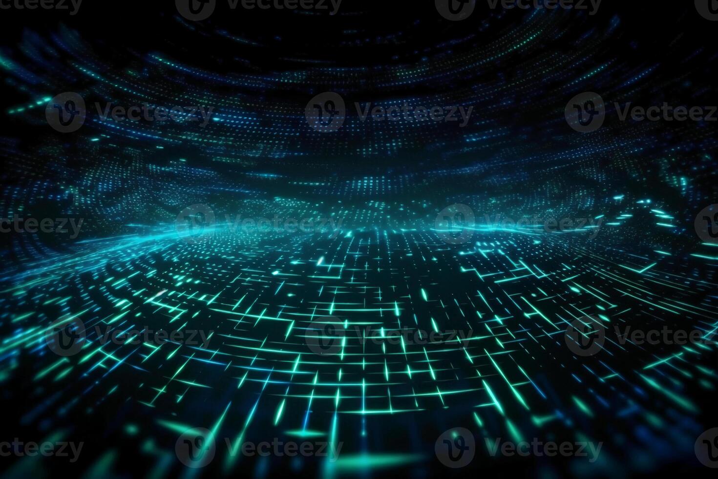 big data, internet network, digital technology with binary computer code on virtual screen, illustration. photo