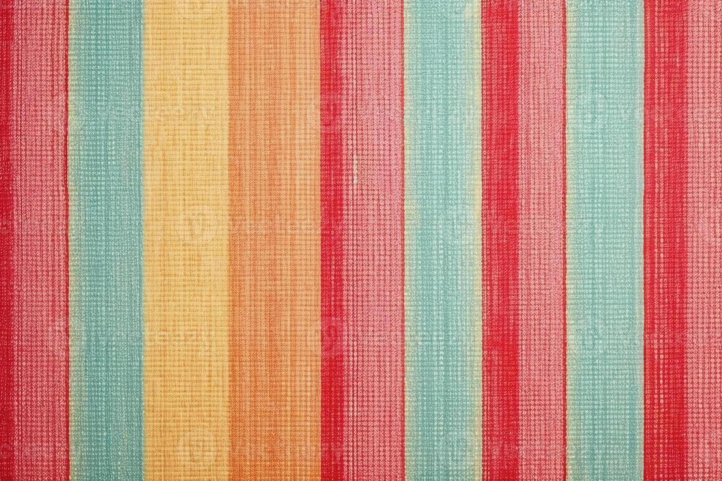 Vintage summer spring autumn stripe pattern, linen fabric texture. photo