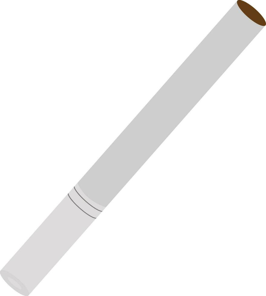 white and gray cigarette color vector illustration