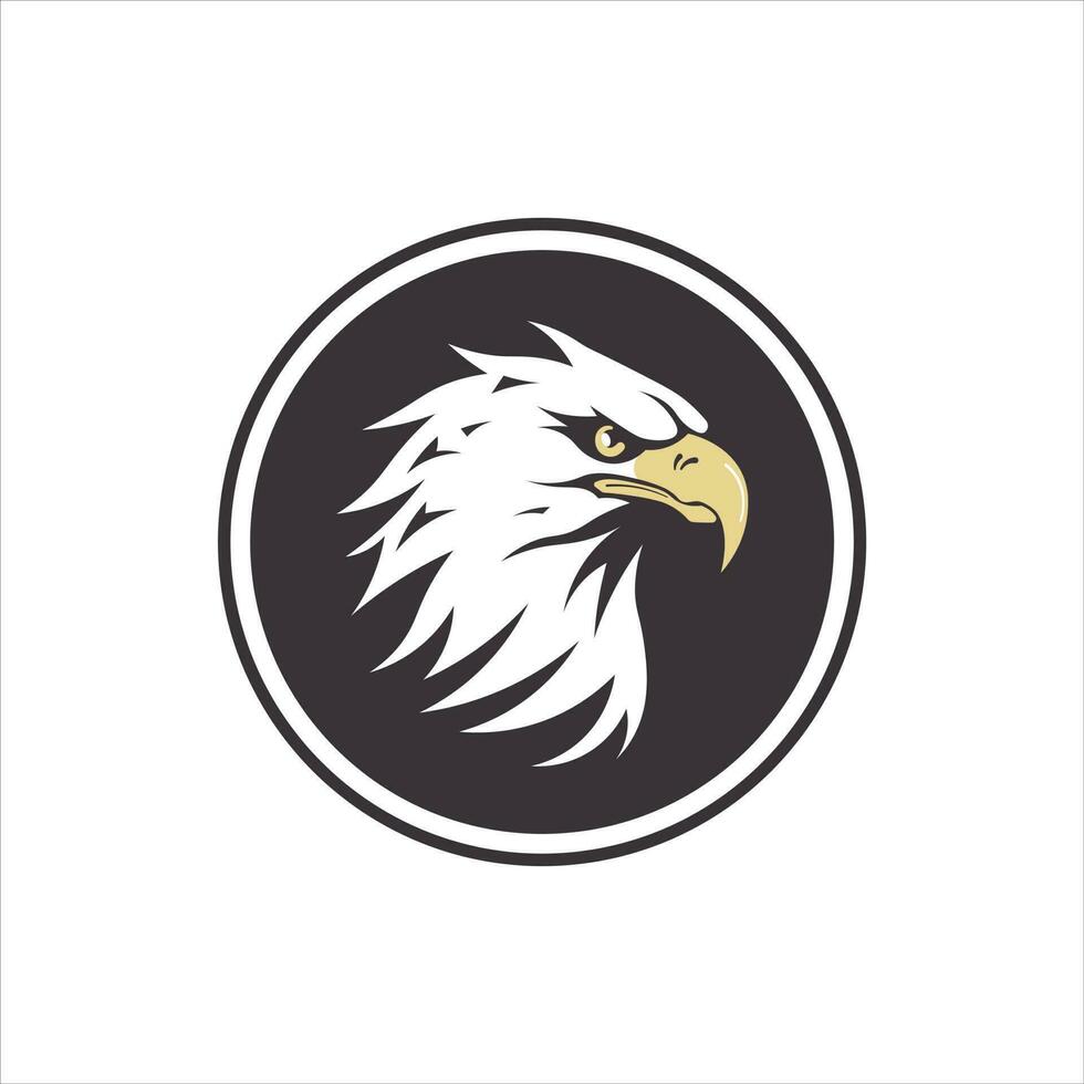 Bald eagle head vector logo