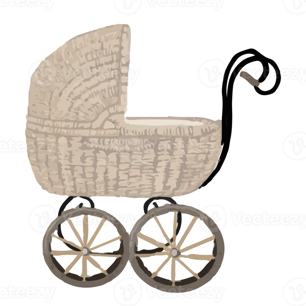 Newborn Furniture and Nursery Interior Clip art Element Transparent Background png