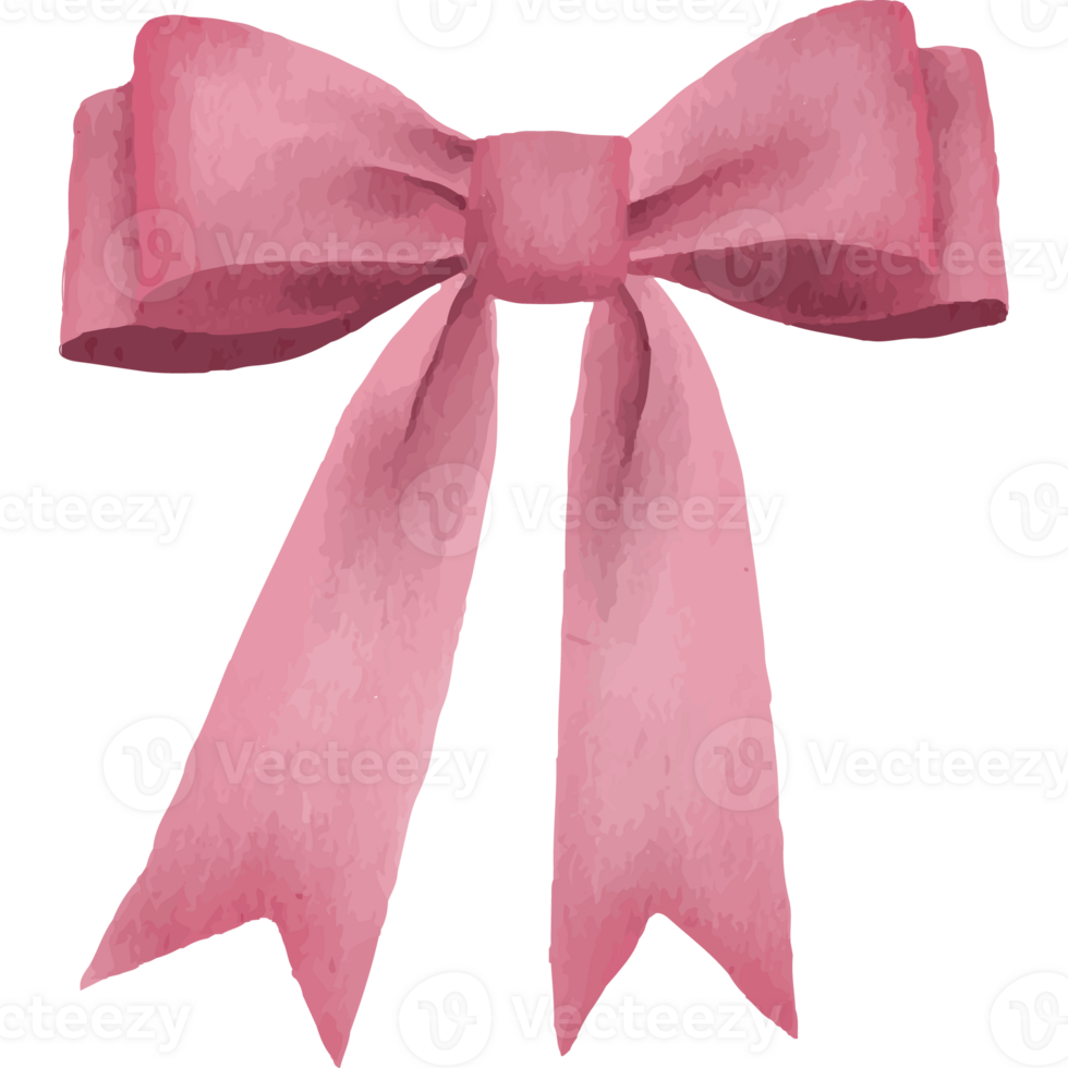 Pink Ribbon Color Bows Isolated on Transparent Background png