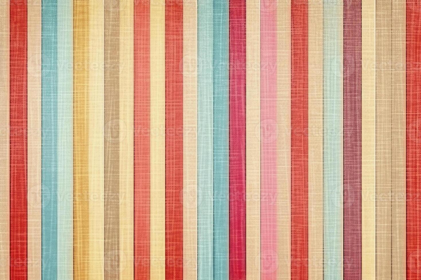 Vintage summer spring autumn stripe pattern, linen fabric texture. photo