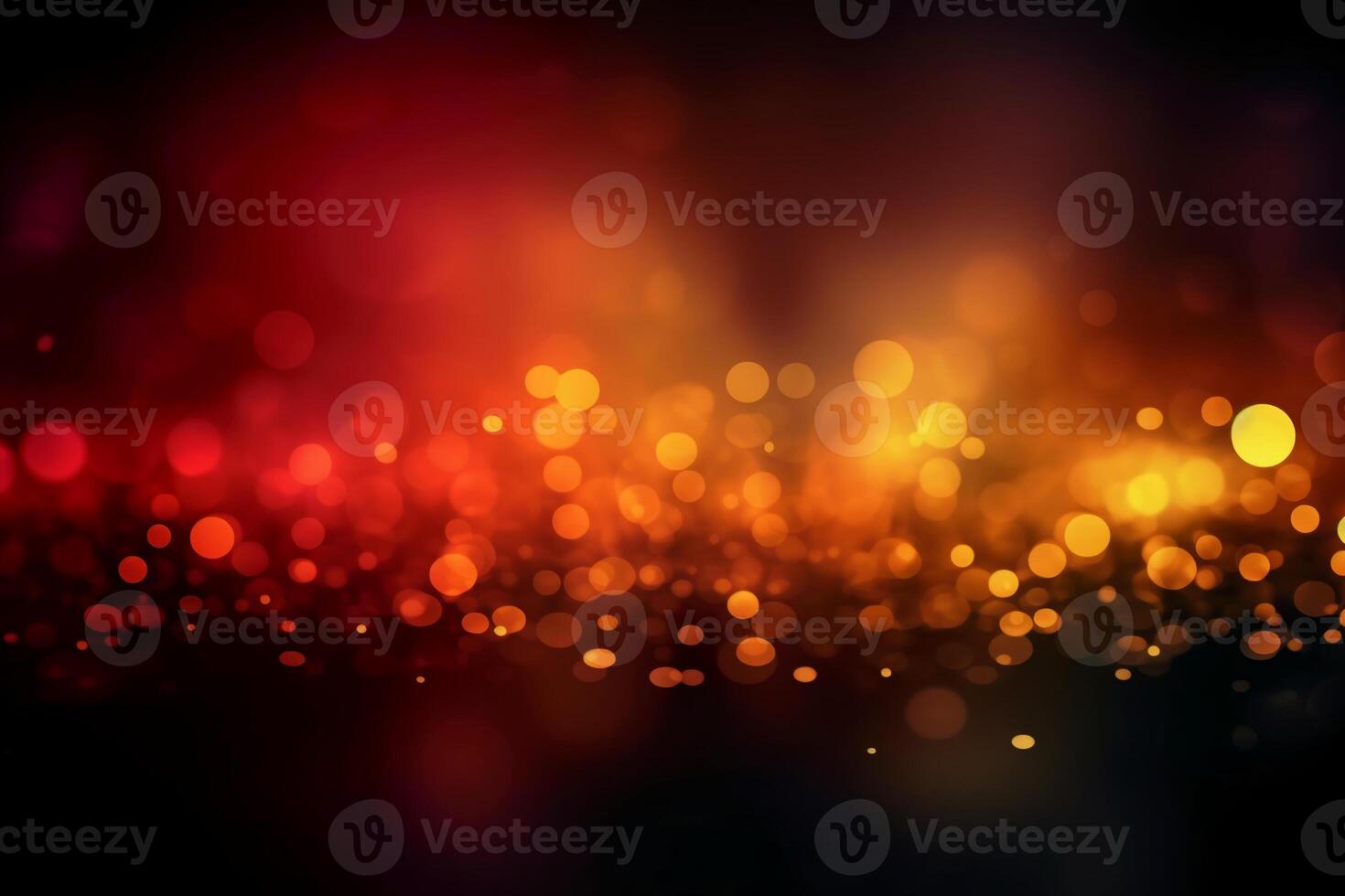 A blurred yellow light, red light abstract background with bokeh glow, Illustration. photo