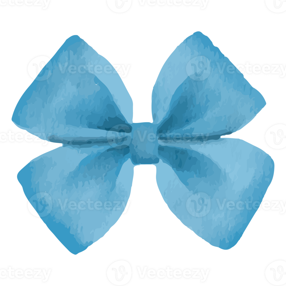 Blue Ribbon Color Bows Isolated on Transparent Background png