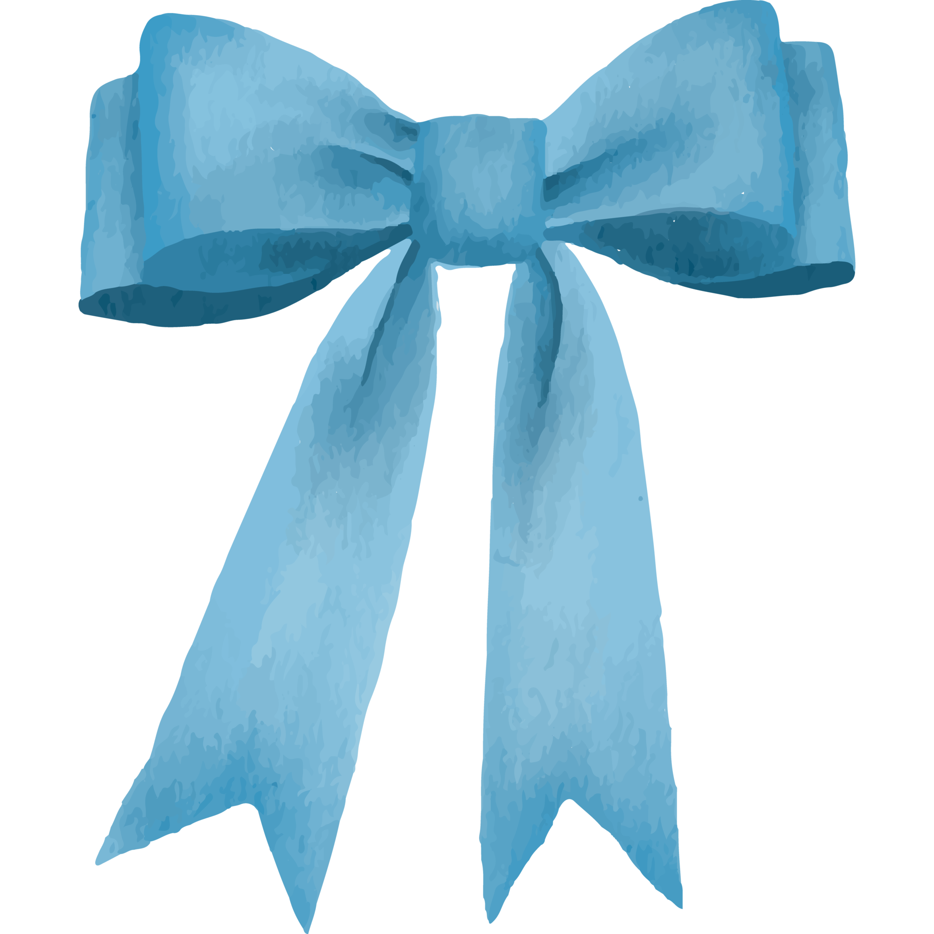 Blue Ribbon Color Bows Isolated on Transparent Background 24187202 PNG