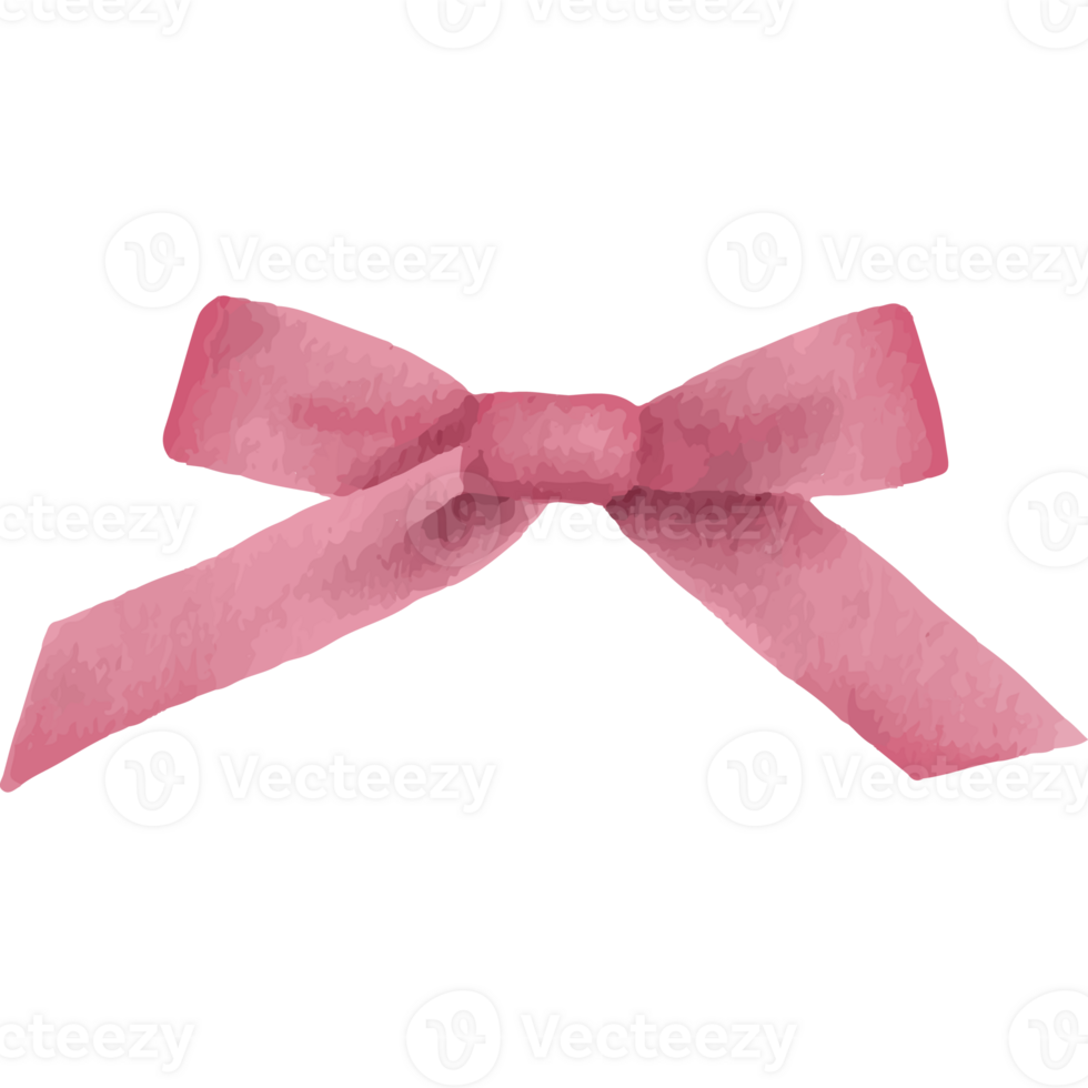 Pink Ribbon Color Bows Isolated on Transparent Background png