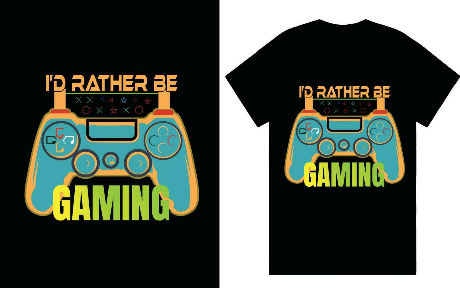GAMING TSHIRT GRAPHICS vector