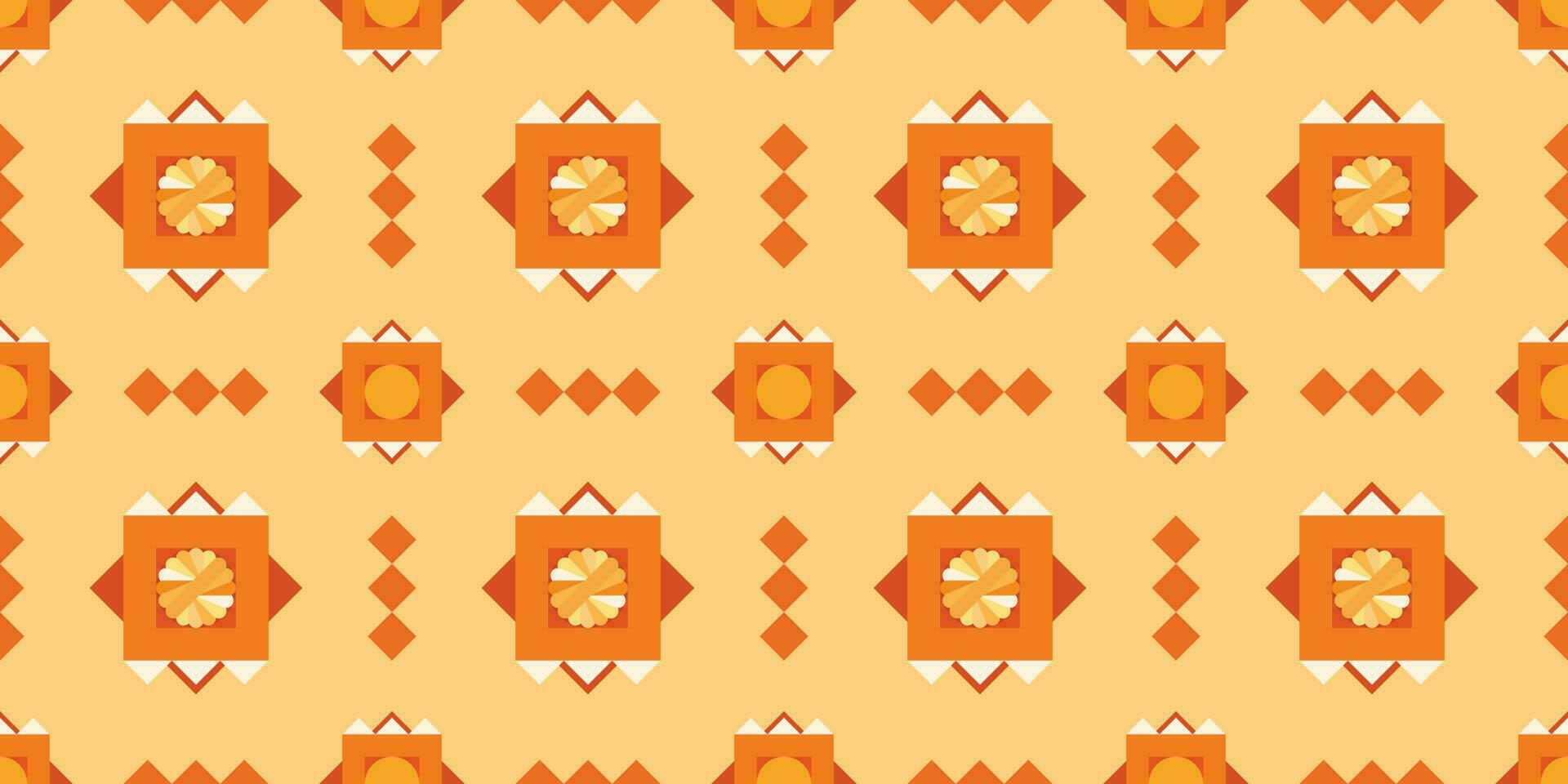 Geometric abstract pattern in tribal style seamless pattern. Southwestern ethnic decoration style, for printing on blankets, bandanas, rugs or design texture. vector