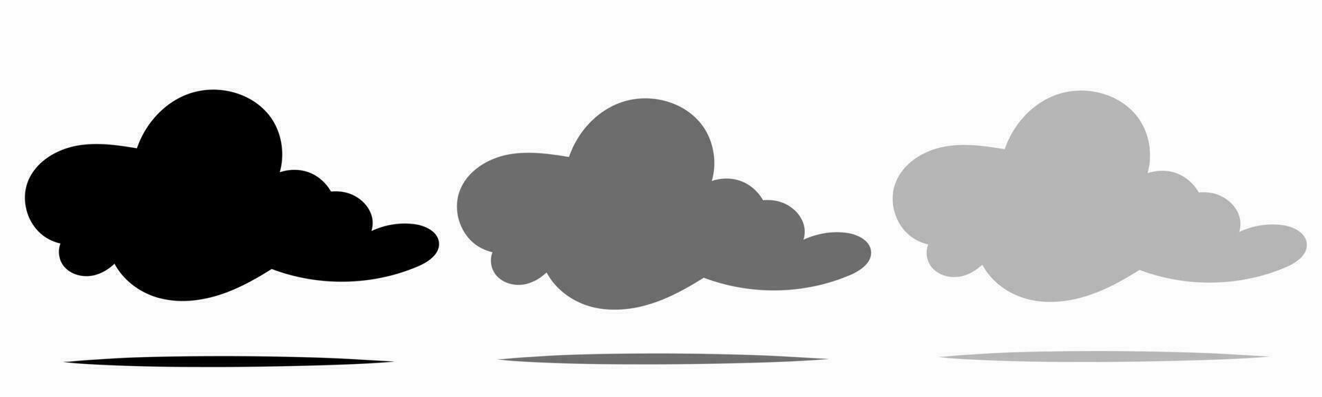 Cloud icon illustration collection. Stock vector illustration.
