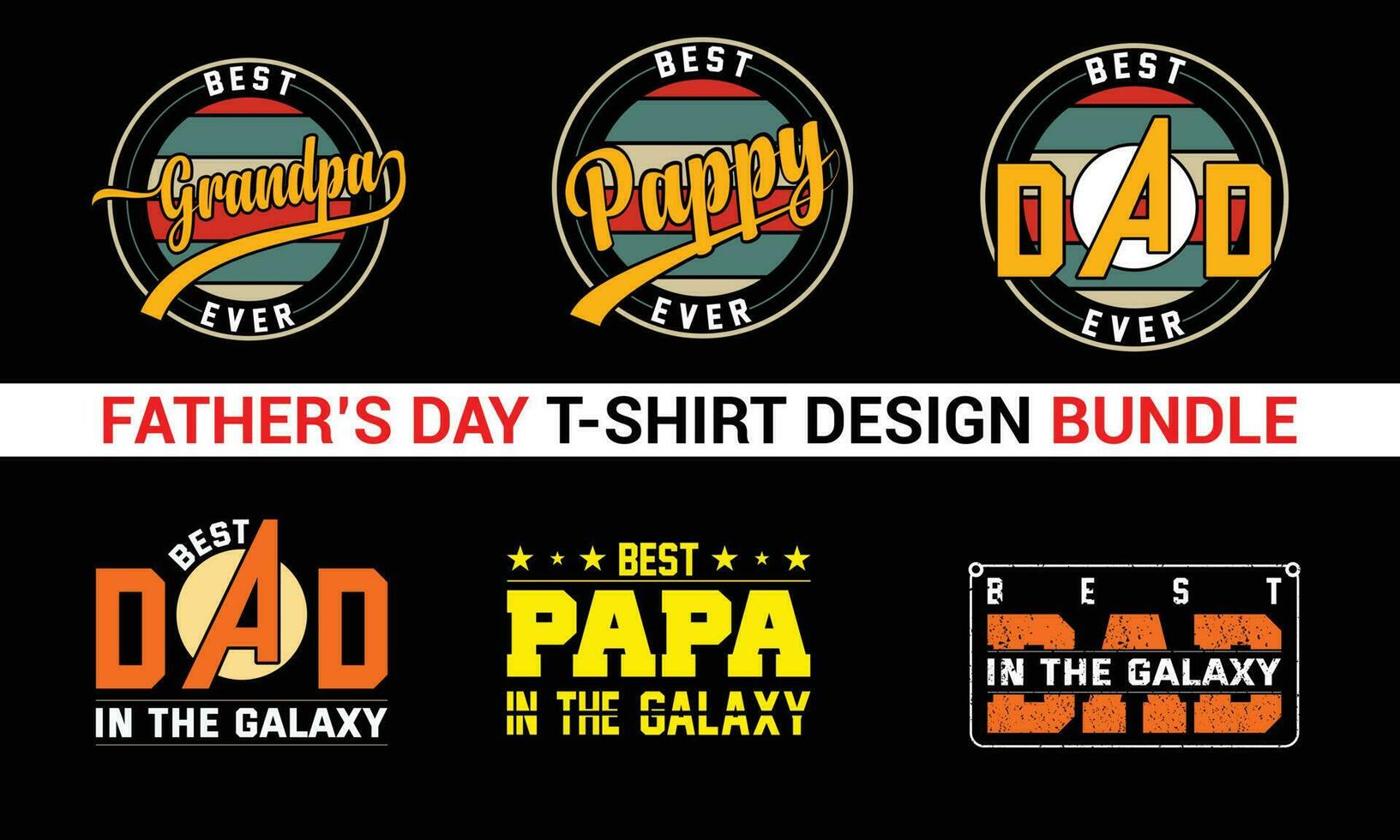 Father's Day Vector Bundle Dad Eps Bundle Dad Quotes Eps dad vector bundle Design