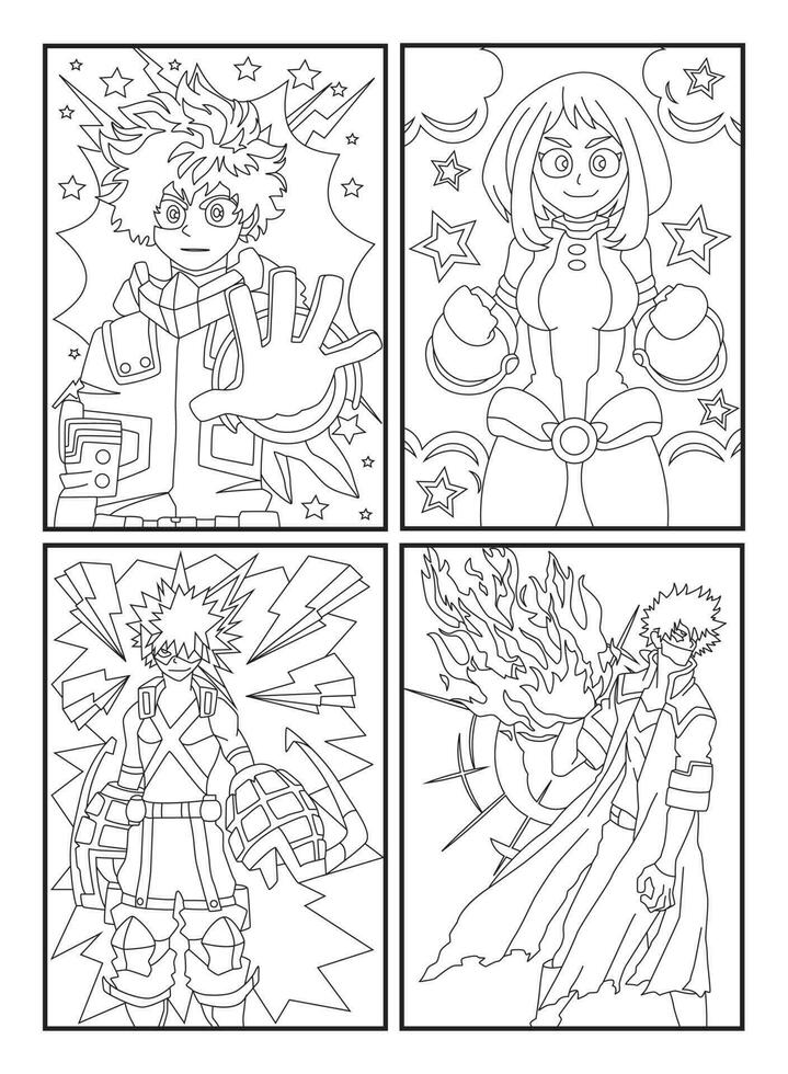 Pretty cure characters anime coloring pages for kids printable free