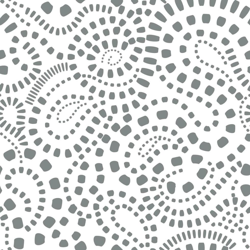 Abstract wavy dotted lines. Beautiful seamless artistic texture. Endless dot pattern in artistic style. Flowing waves abstraction. Modern background for web site business graphics. vector