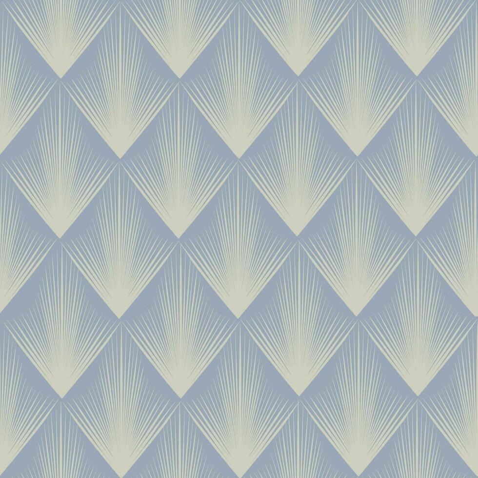 Abstract geometric pattern with stripe lines. Artistic fan shape floral ornamental tile background. Flourish texture in egypt style. vector