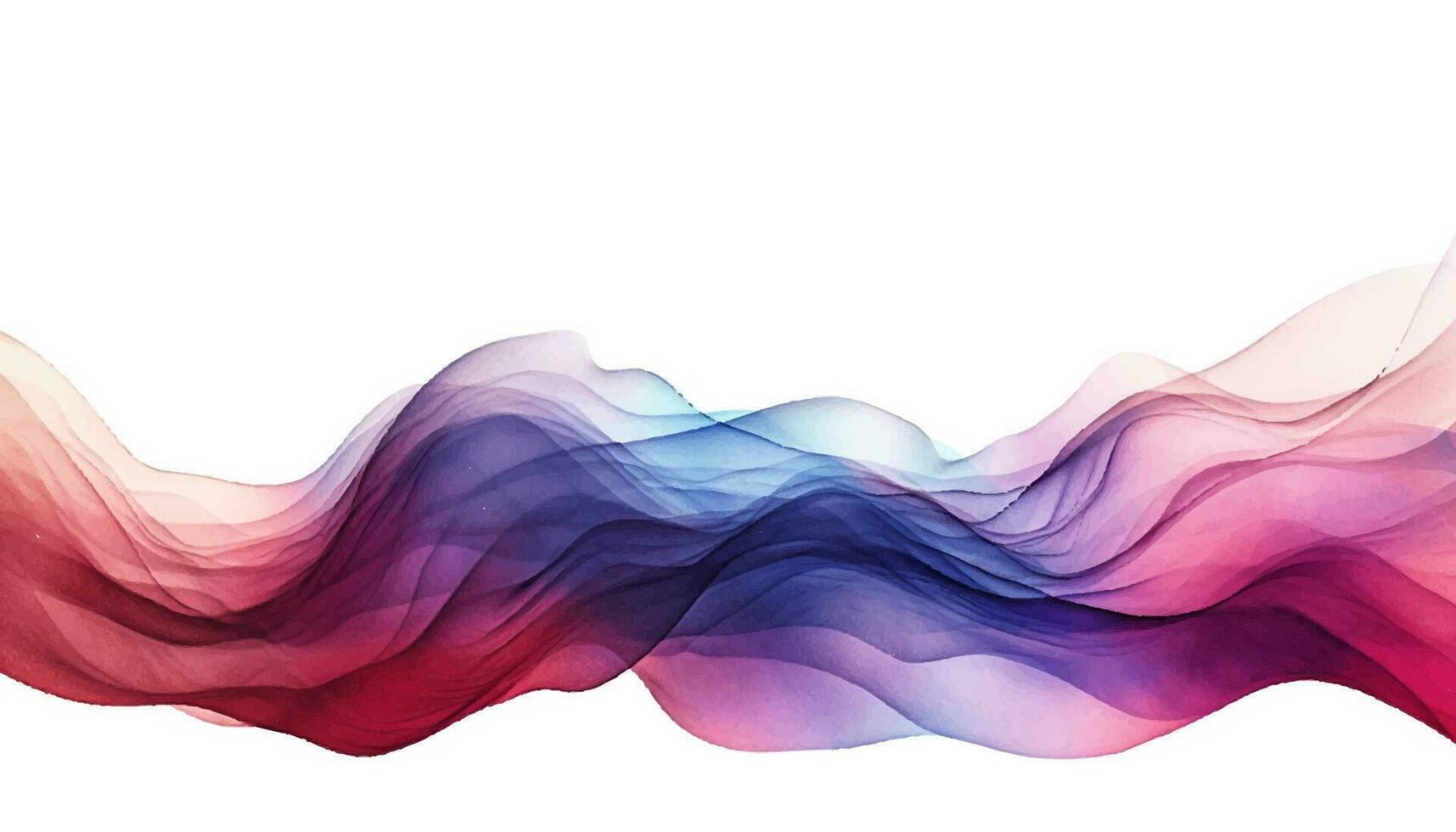 Abstract wave background. Vector illustration. Can be used for advertisingeting, presentation. Watercolor background. Rainbow colored waves.