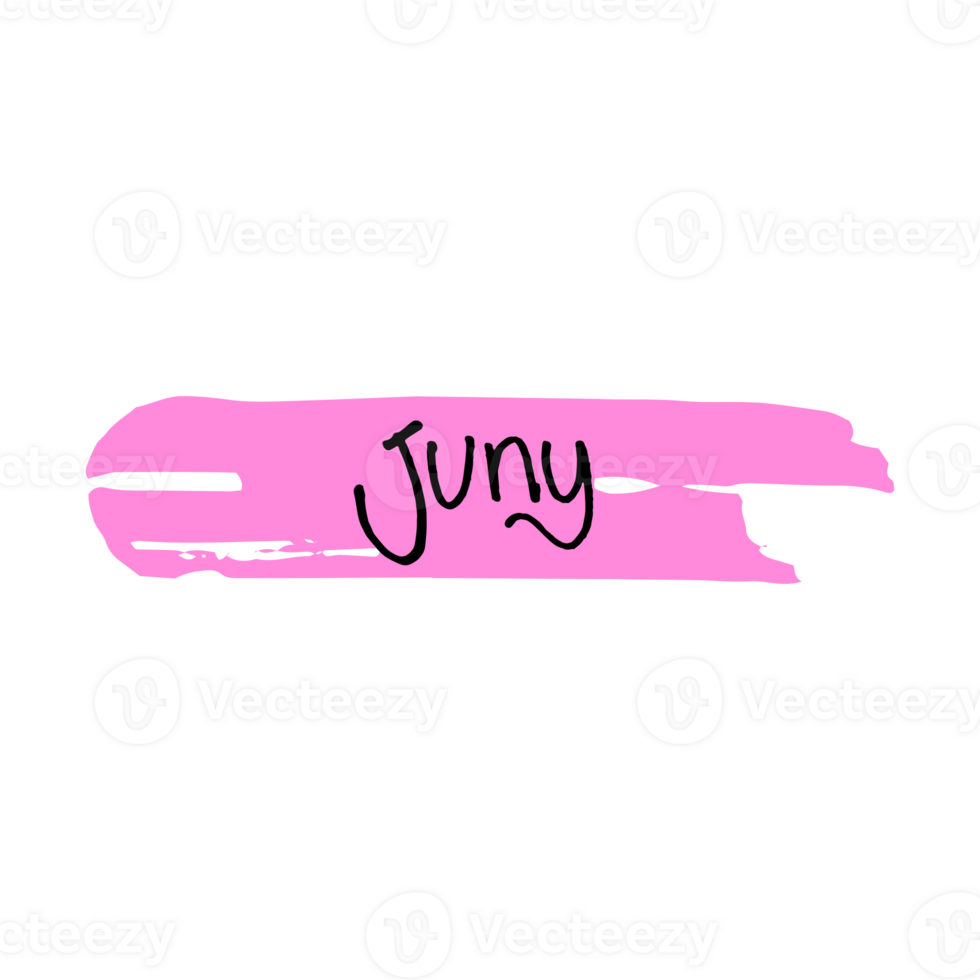 Juny label button element png