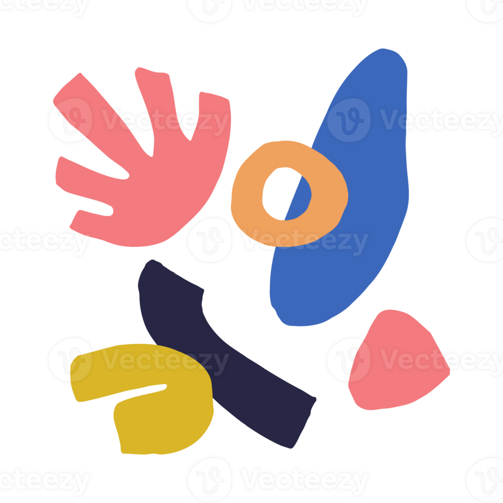 abstract trendy shape element png
