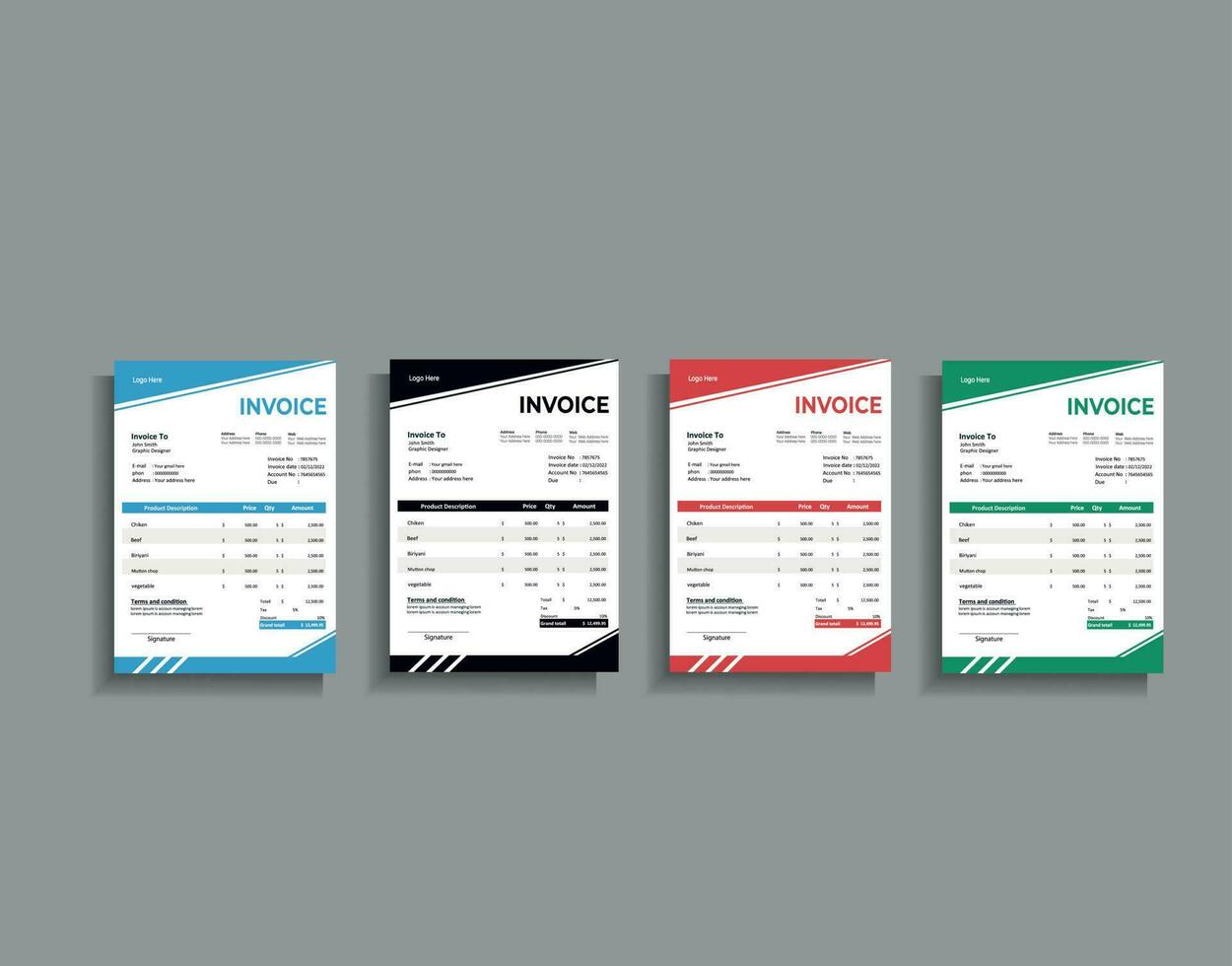 Bill form business invoice accounting vector