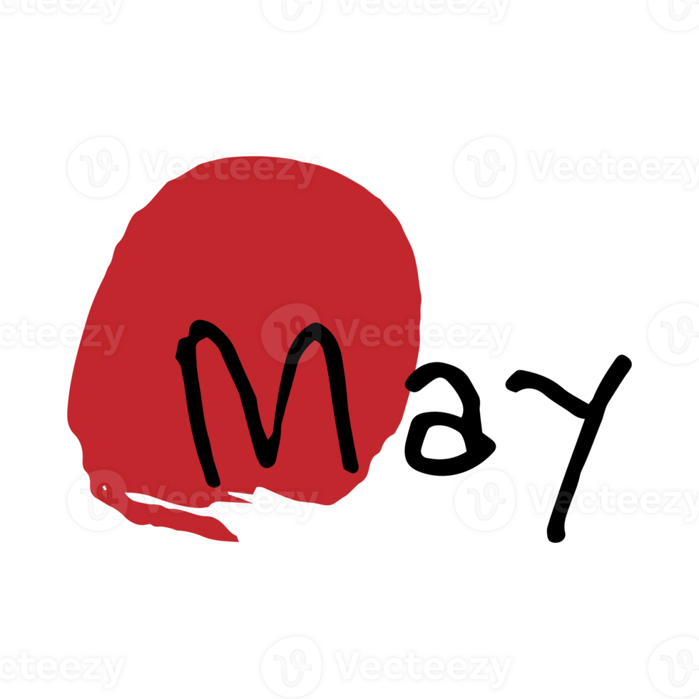 May label button element png