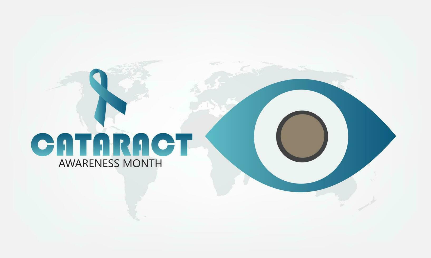 Vector illustration for Cataract Awareness Month. Simple and elegant design