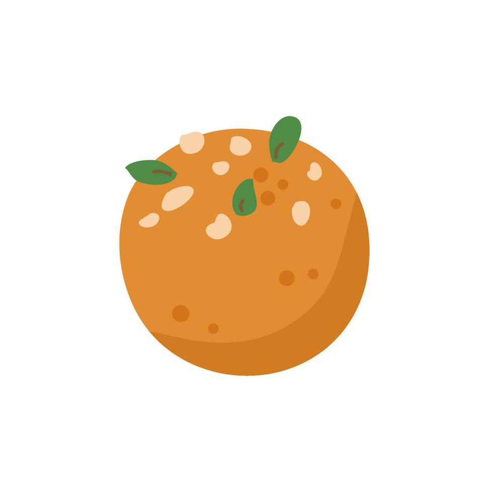 besan laddu or laddoo indian sweets food vector