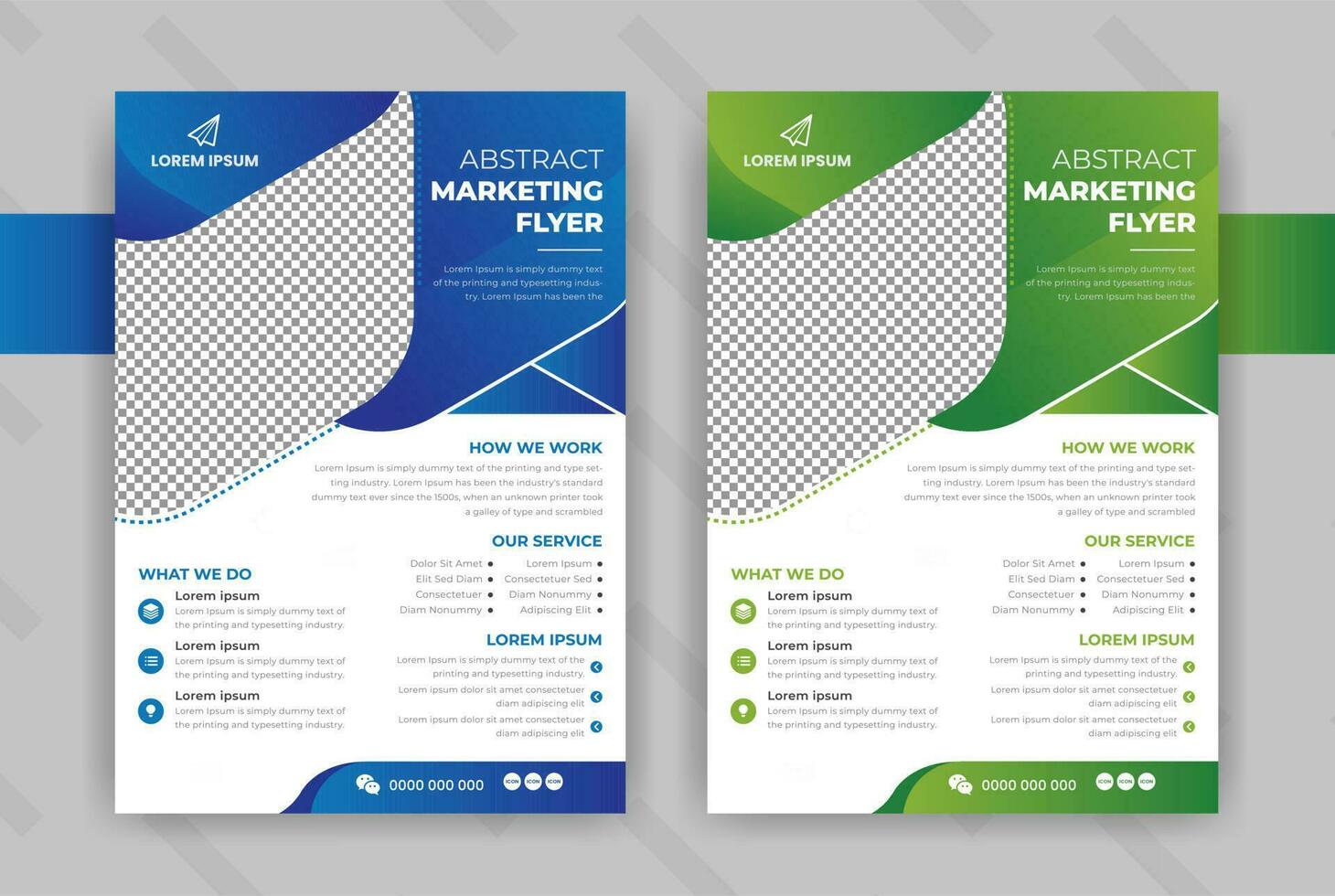 business flyer layout template Free Vector